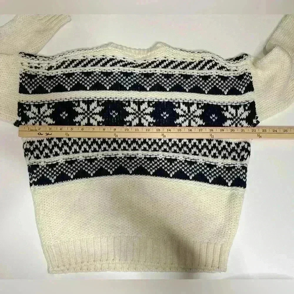 Maje Mockoon Geo Pattern Snowflake Sweater - image 8